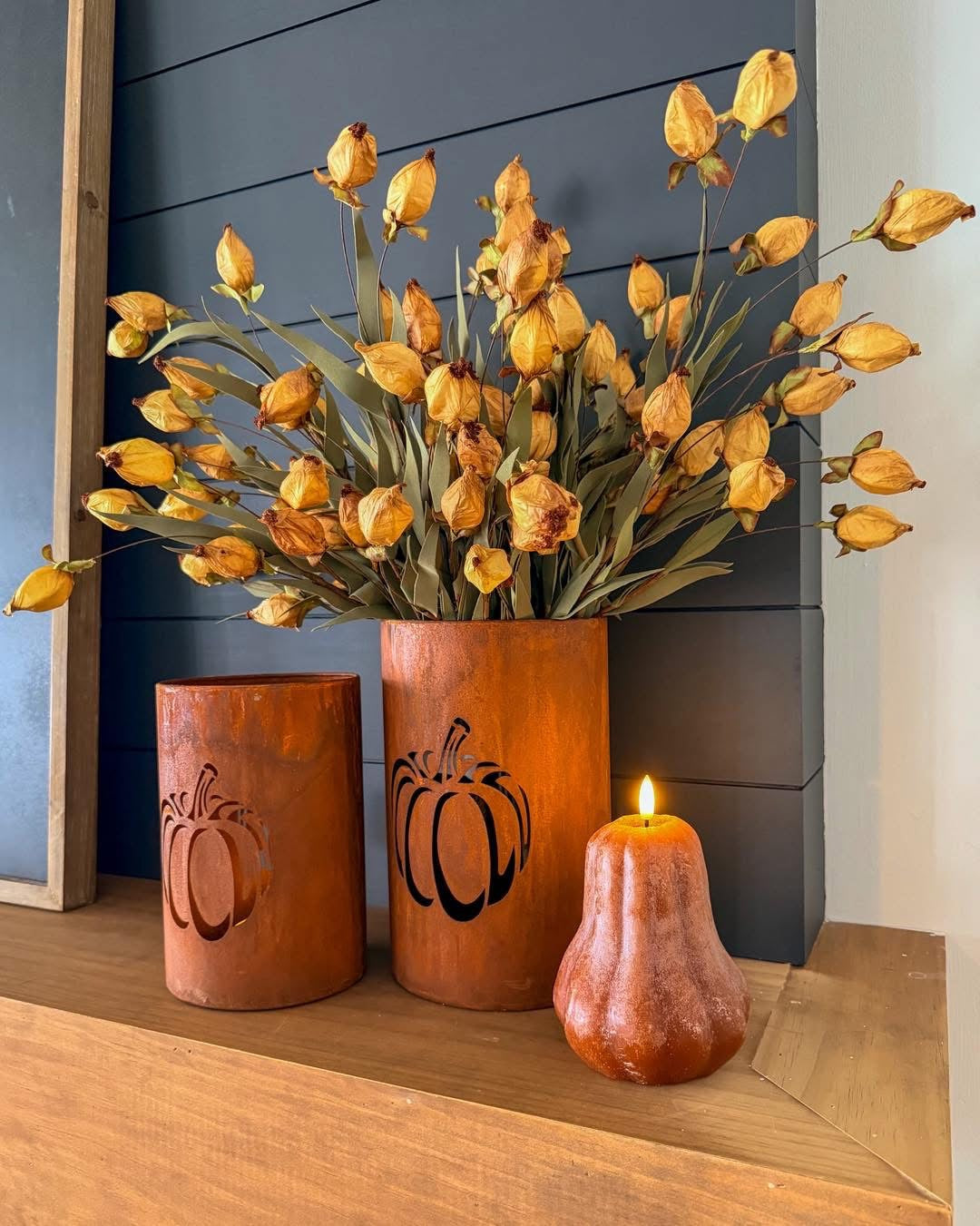 Gourd LED Flameless Wax Candle