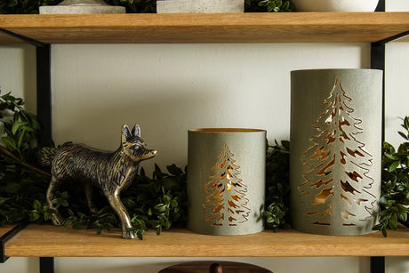 Gold Aluminum Fox Figurine