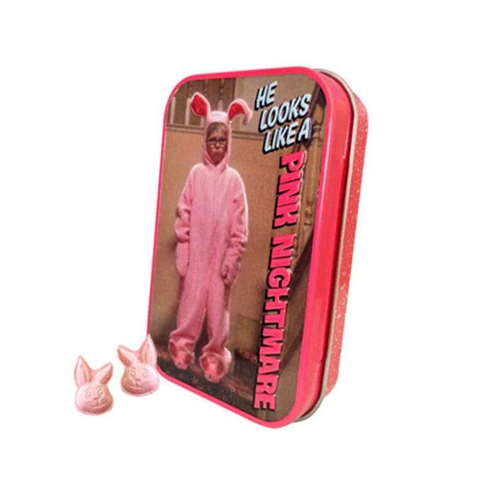 Christmas Story Pink Nightmare Wintergreen Mints Tin