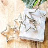 Silver Star Cut-Out Aluminum Chain Garland