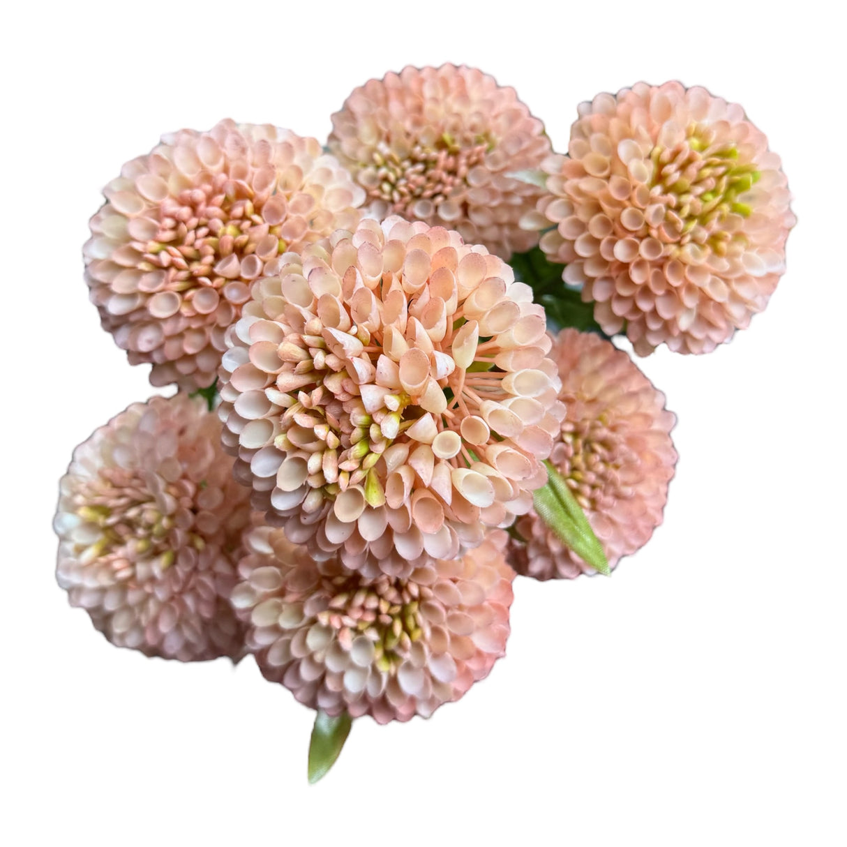 Artificial Light Pink Ball Dahlia Bundle