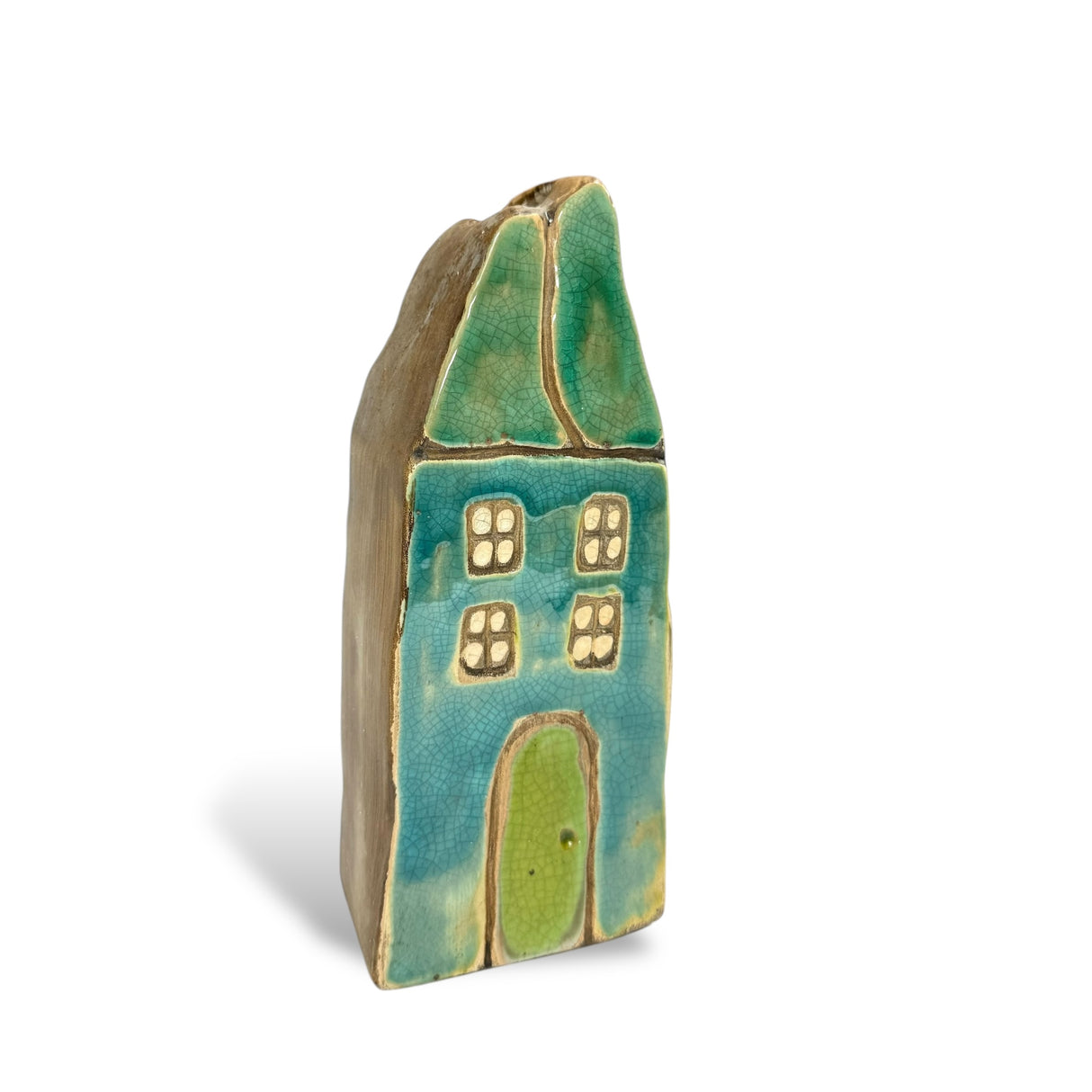 Colorful Ceramic House Bud Vase Planters