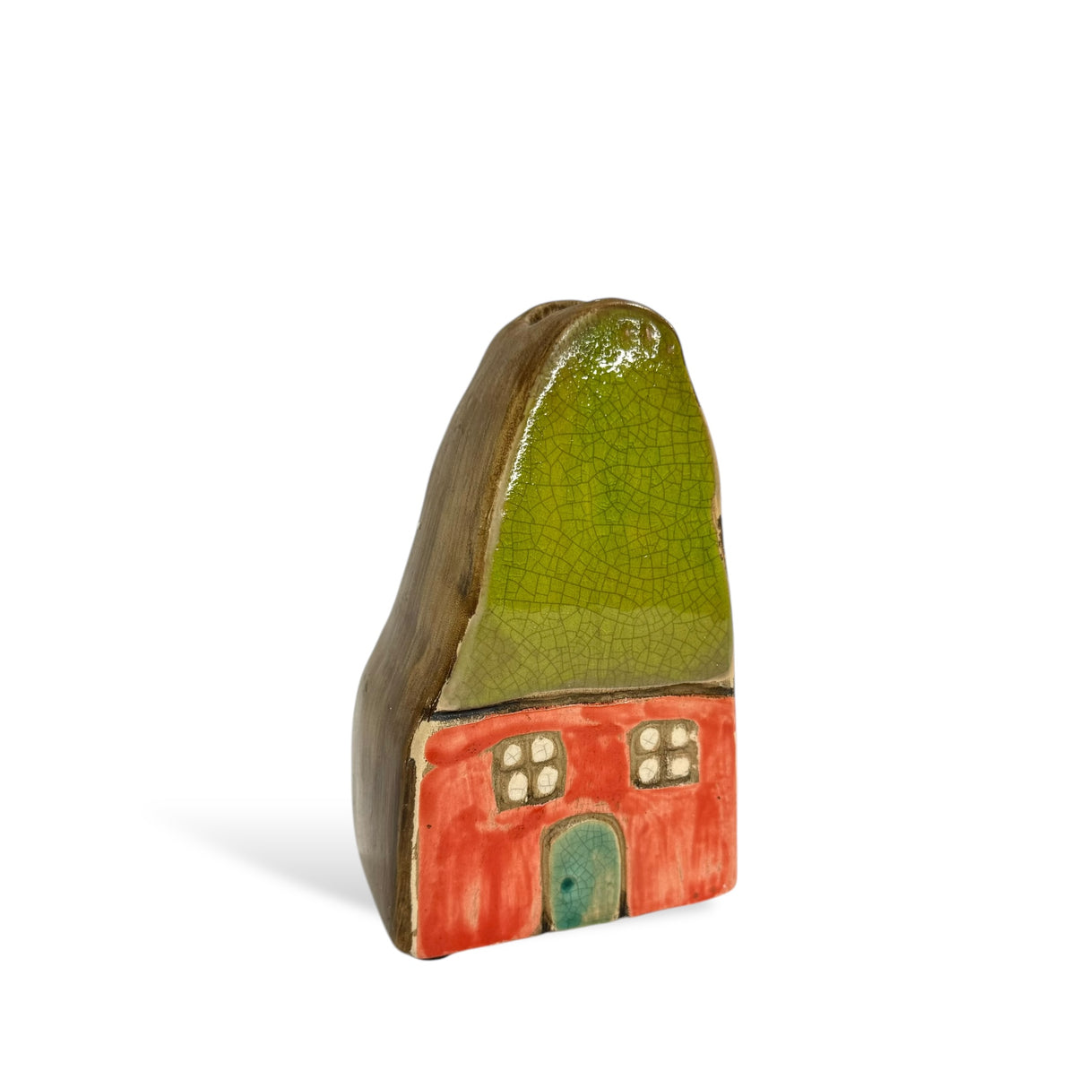 Colorful Ceramic House Bud Vase Planters