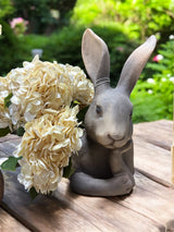 Thinking Rabbit Head Resin Sculpture