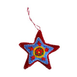 Felt Heart Snowflake & Star Ornaments