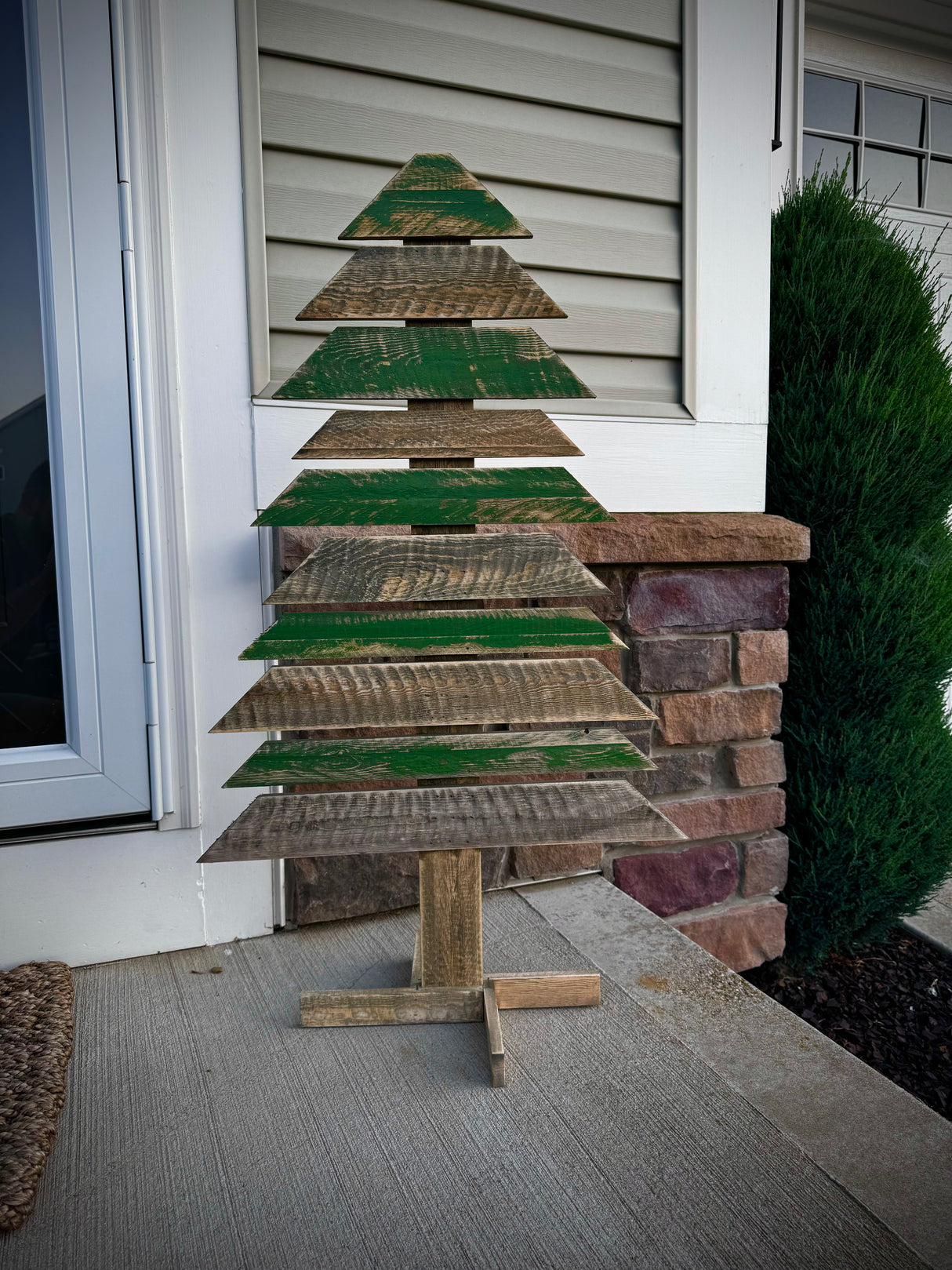 Recycled Wood Trees with Stands