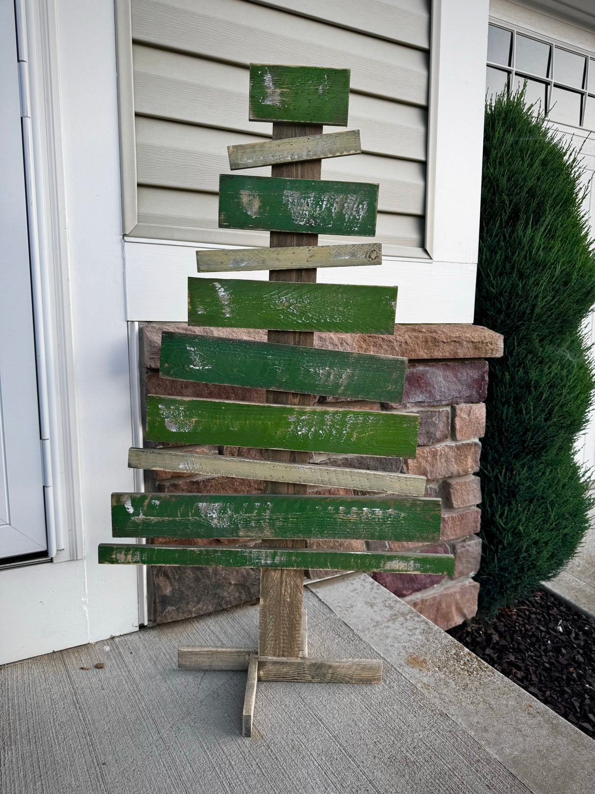 Recycled Wood Trees with Stands