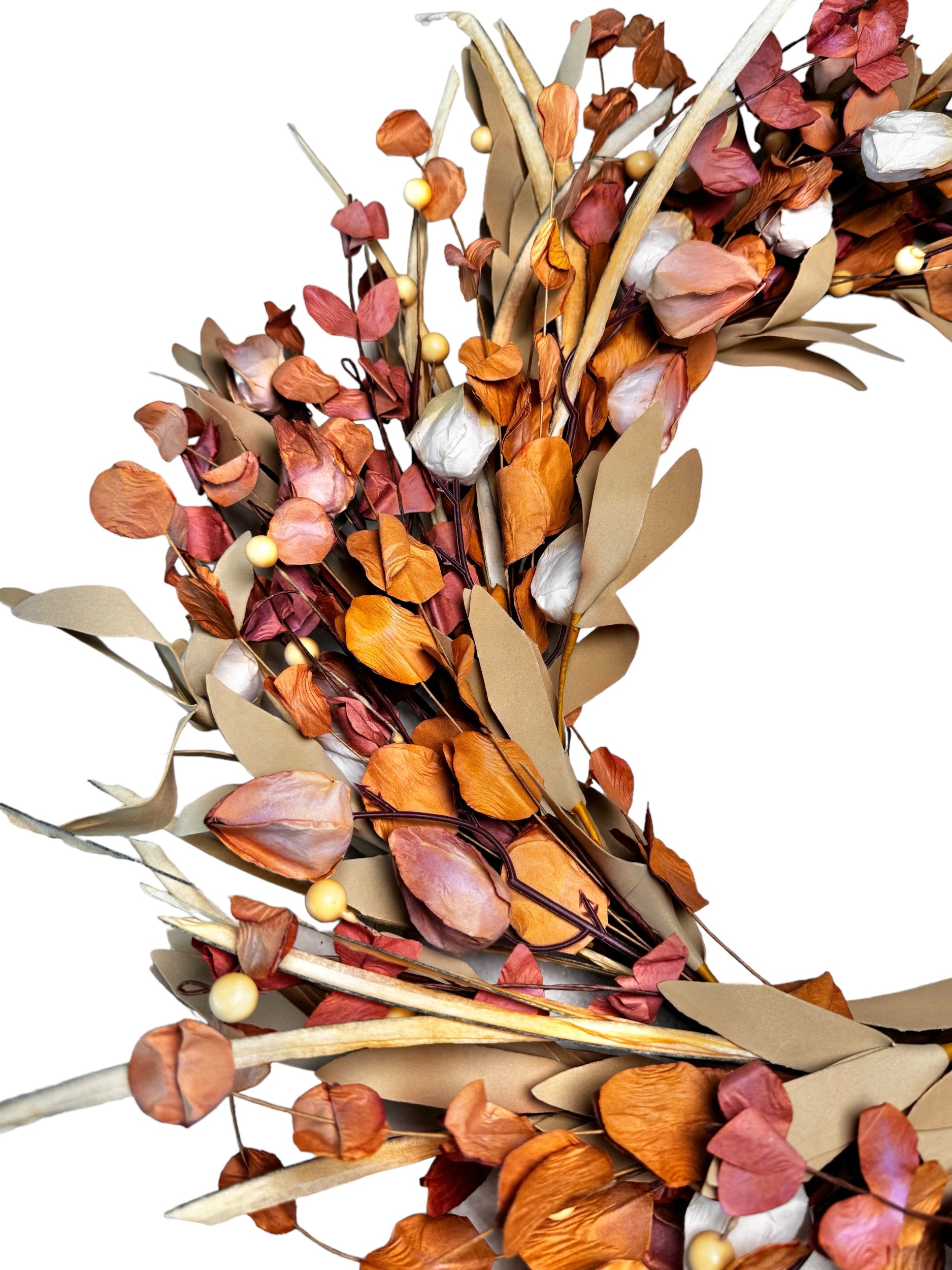 Pink Chinese Lantern & Berry Garland - Thumbnail 2