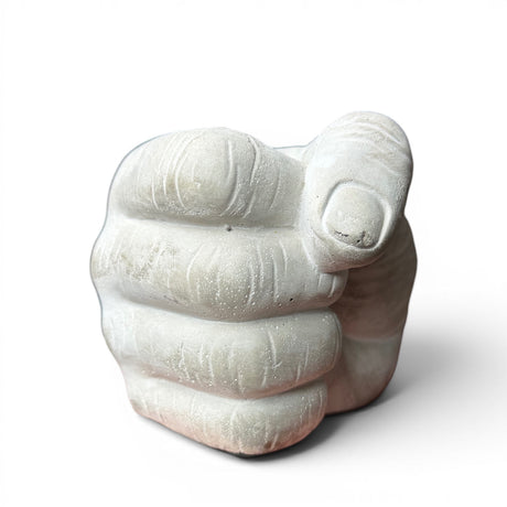 Cement Hand Taper Candle Holder