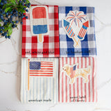 Americana Patch Cotton Hand Towel