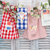 Americana Patch Cotton Hand Towel