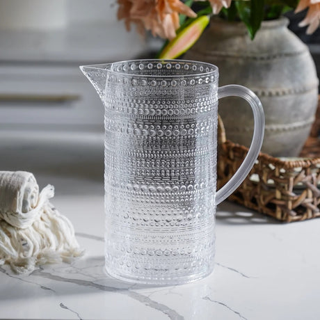 Clear Melamine Dot Pitcher