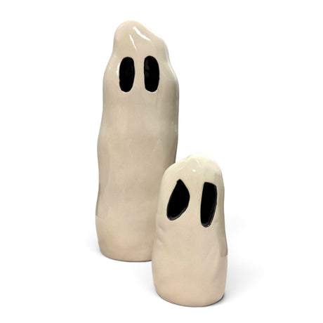 Ceramic Ghost with Cutout Eyes