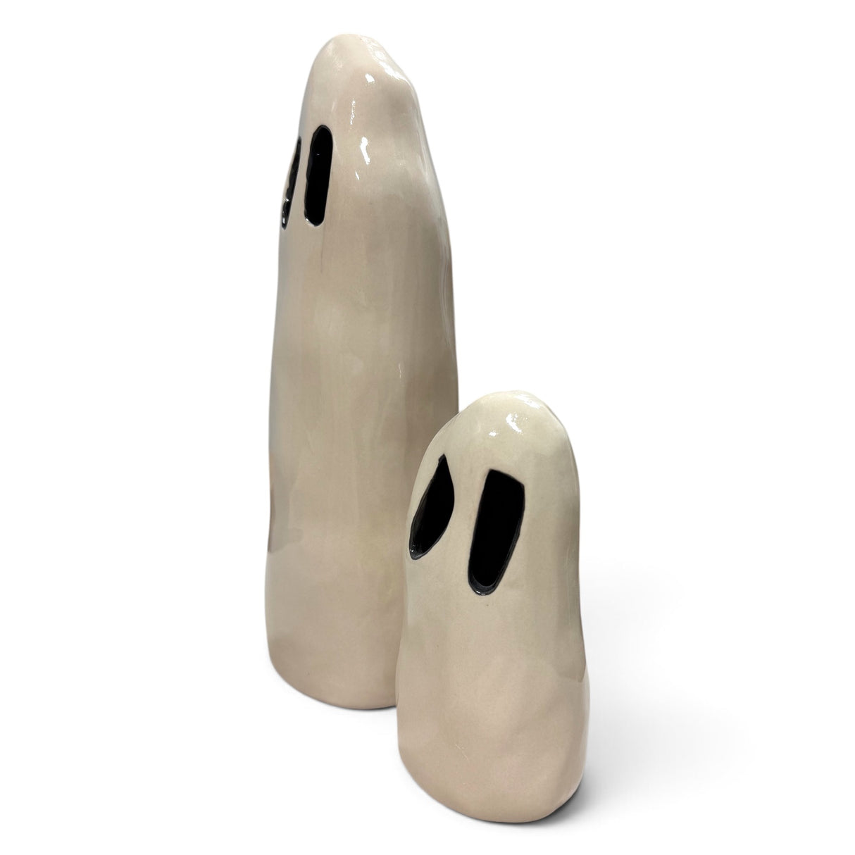 Ceramic Ghost with Cutout Eyes