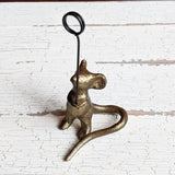 Cast Iron Mouse Card Holder