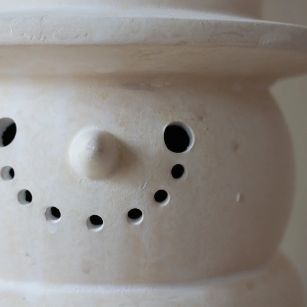 White Terracotta Snowman Figurine | 2 Sizes