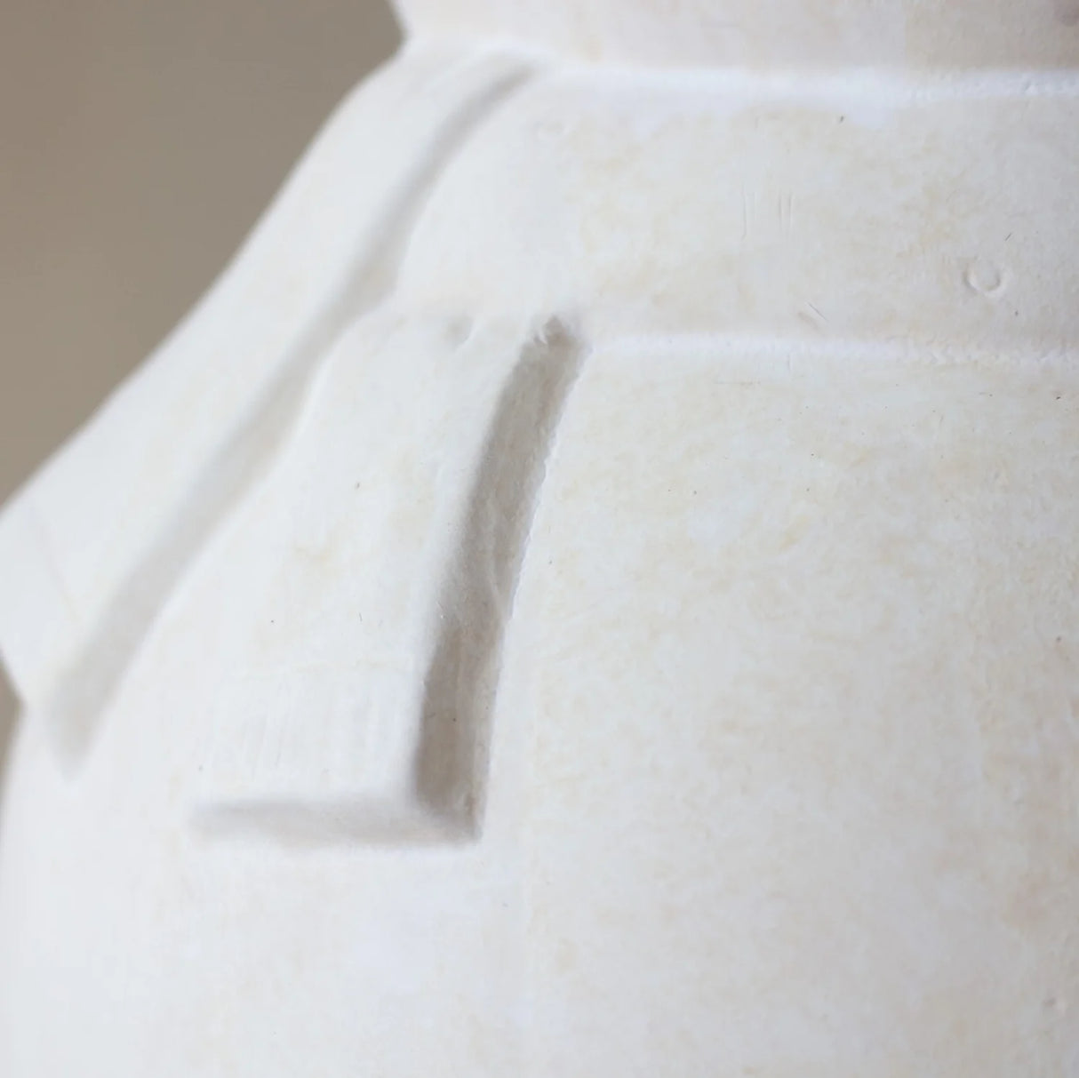 White Terracotta Snowman Figurine | 2 Sizes