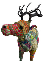 Kantha Patchwork Reindeer Figurine