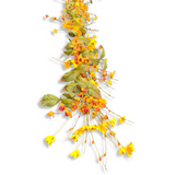 Yellow Wildflower Fall Foliage Garland