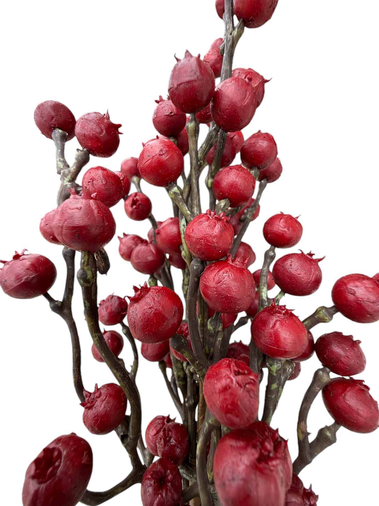 Christmas Hearth Real Touch Red Berry Bush Stem