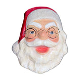 Retro Paper Mache Santa Face Wall Mount