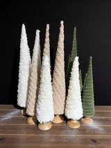 Green Velvet Sprial Cone Trees