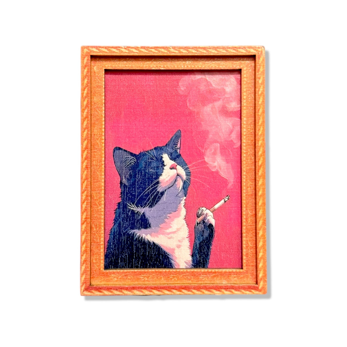 Smoking Cigarette Cat Fridge Magnet