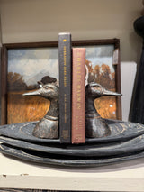 Distressed Cast Iron Duck Head Bookends