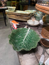 Hand-Painted Ceramic Cabbage Shaped Platter