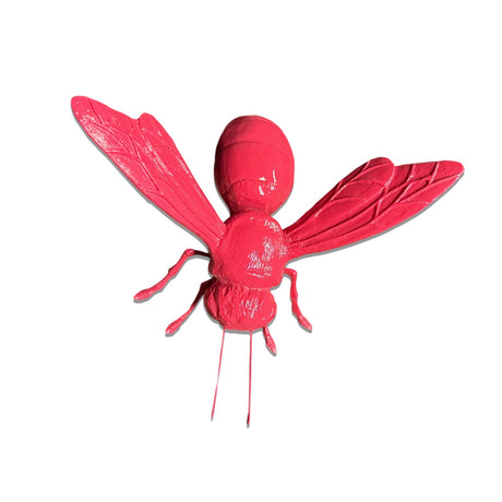 Pink Resin Bee Figurine
