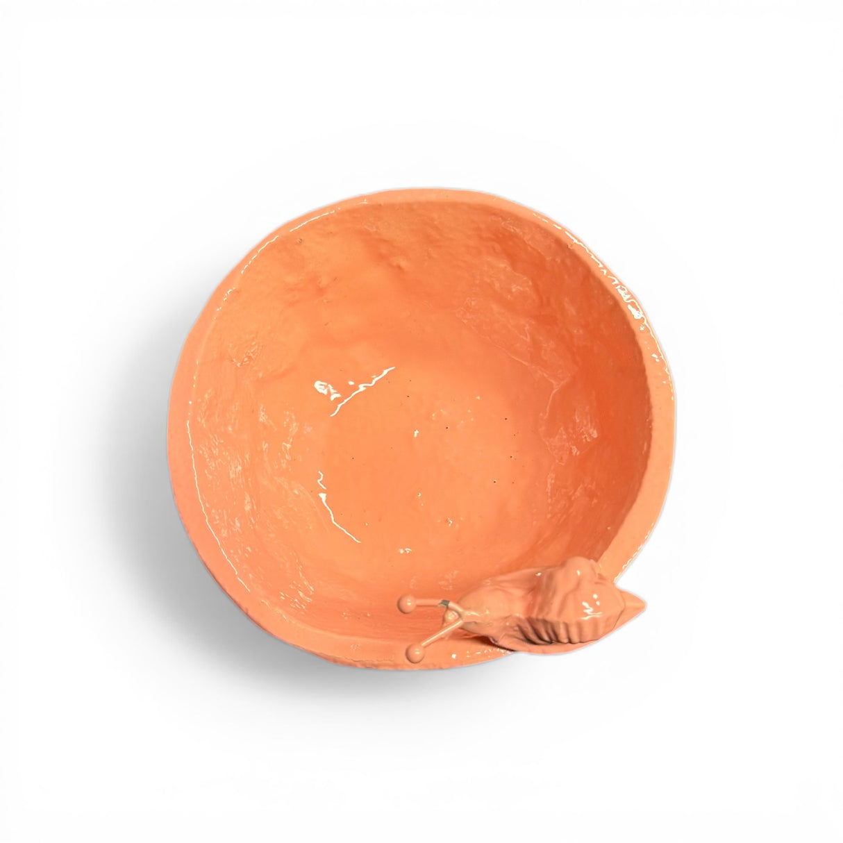 Pink Snail Cast Iron Bowl