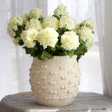 White Cement Textured Knot Vase