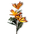 yellow and burnt orange foam flower pick stem by kalalou