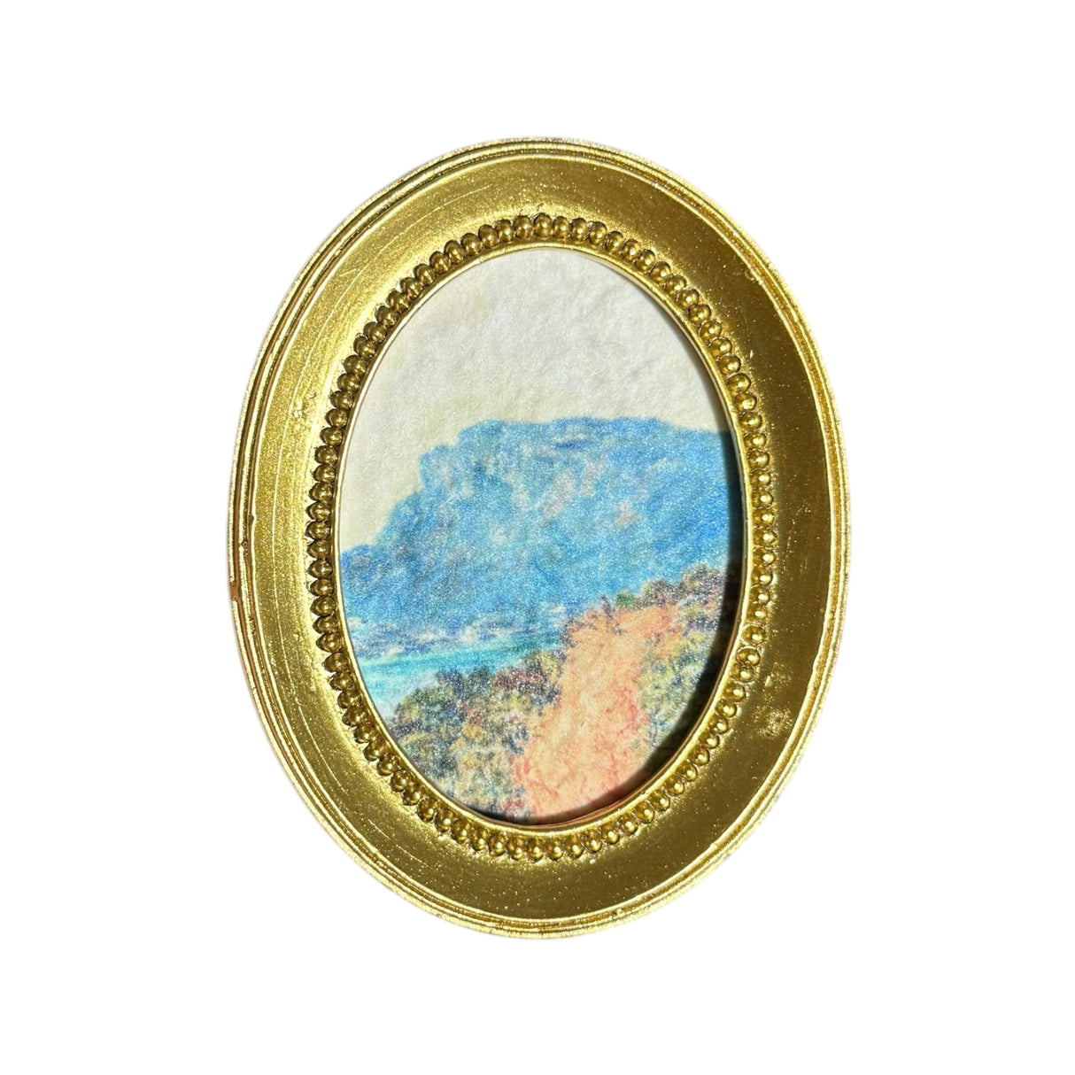 Gold Finish Mini Framed Art Print Fridge Magnets