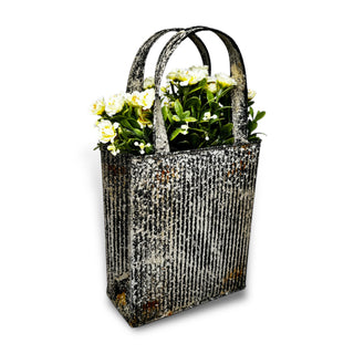 galvanized metal planter by Lancaster Home