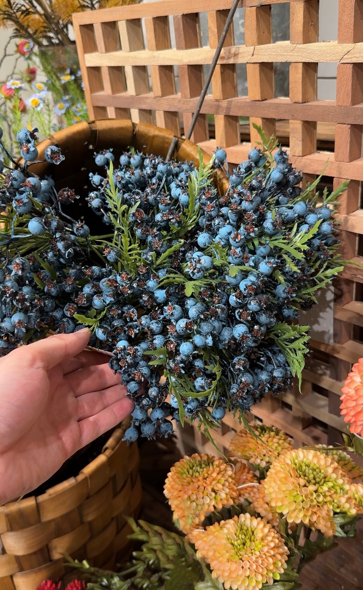 Faux Blueberry Bouquet Bundle