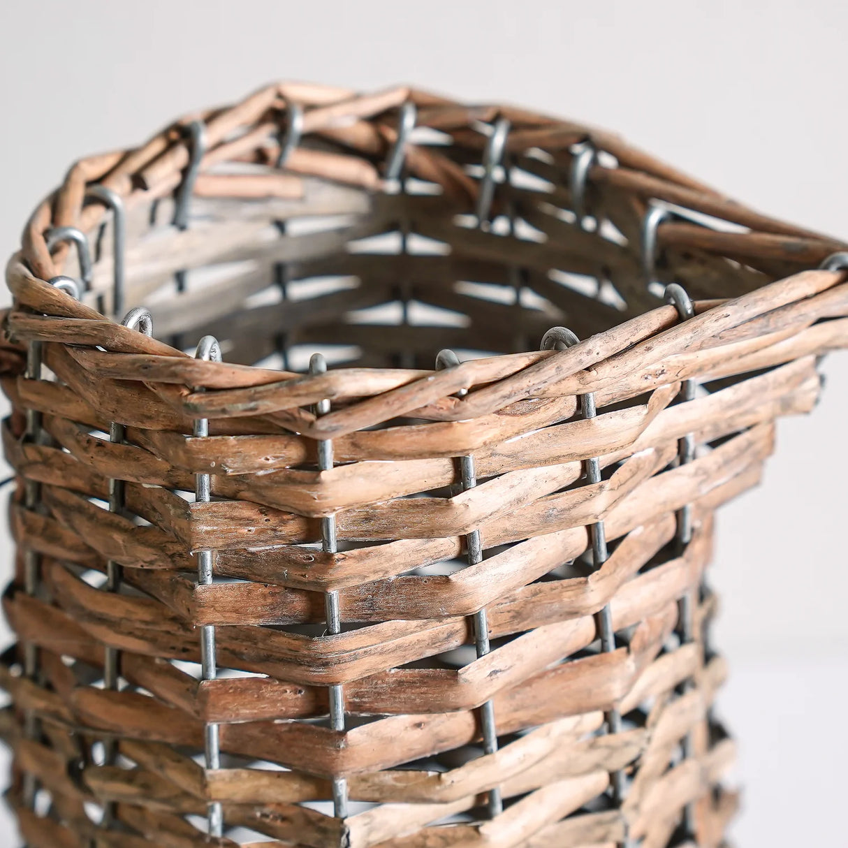 Woven Wicker Pitcher