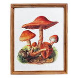 Mushroom Recycled Paper Wood Framed Prints