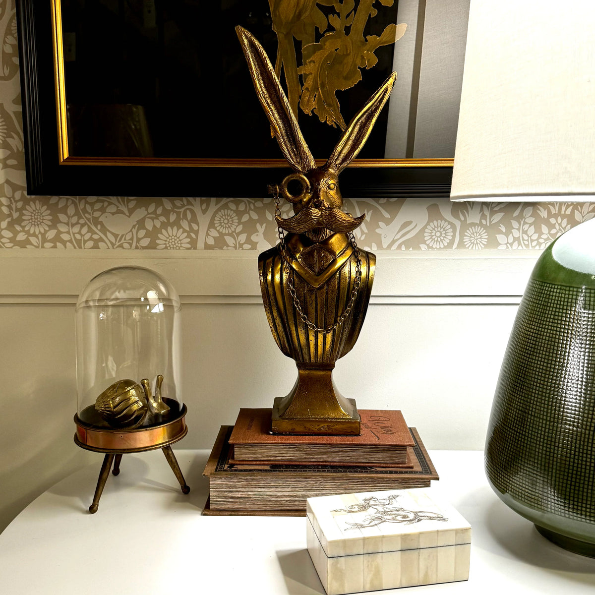 Eric the Hare Gold Aluminum Bust