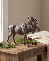 Cast Iron Moose Figurine