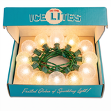 Tru-Tone Ice Lites Clear Frosted Snowball LED Light Strand