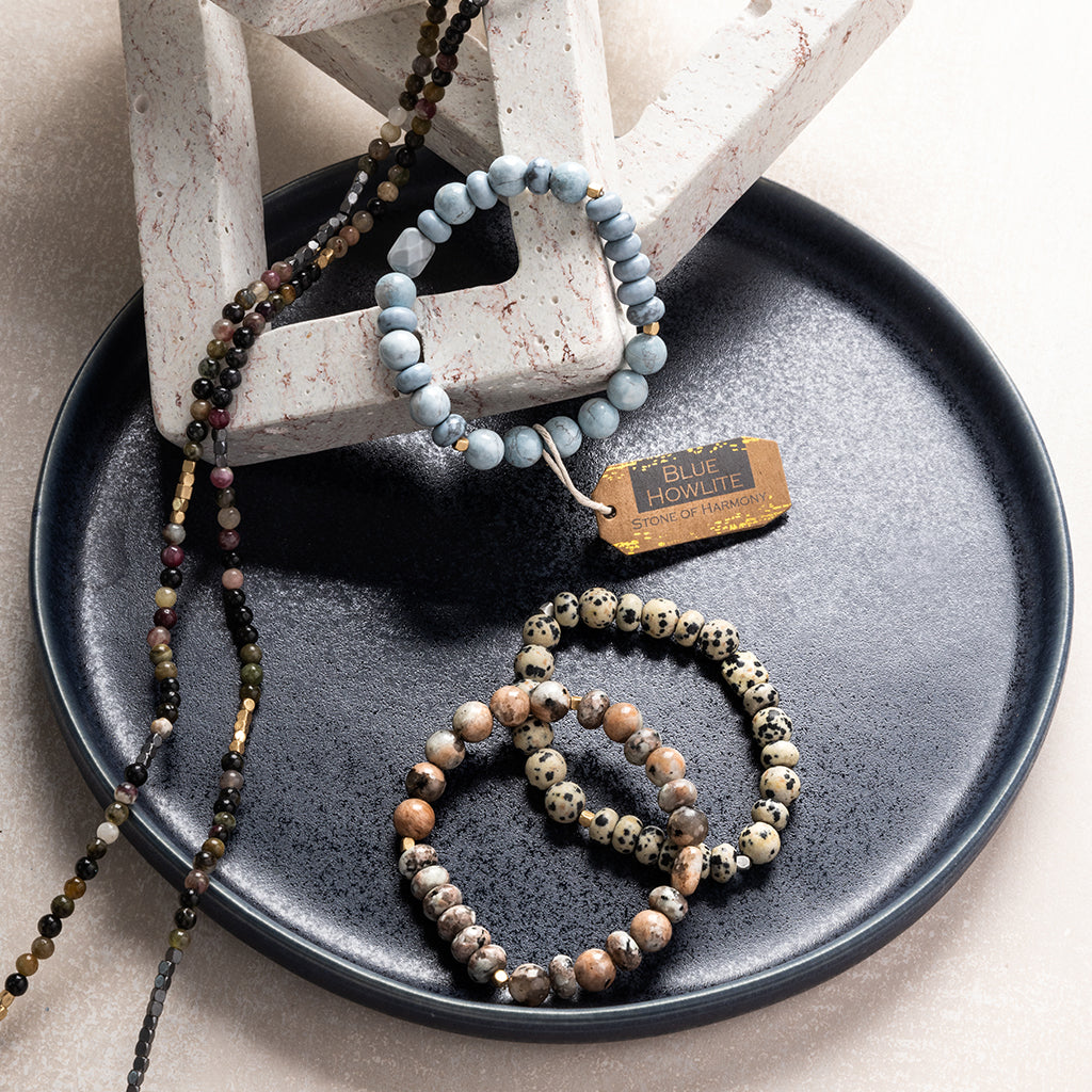 Stone Stack Bracelet Rhodonite | Stone of Healing