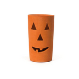 Terracotta Clay Jack-O-Lantern Luminaries