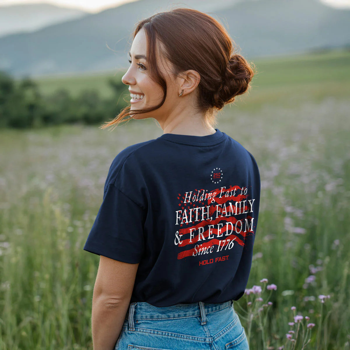 Holding Fast 250-Year Patriotic Men's T-Shirt