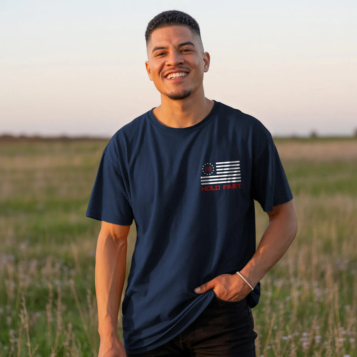 Holding Fast 250-Year Patriotic Men's T-Shirt