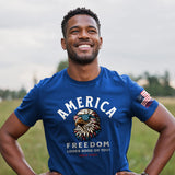 America Eagle Patriotic Men's T-Shirt