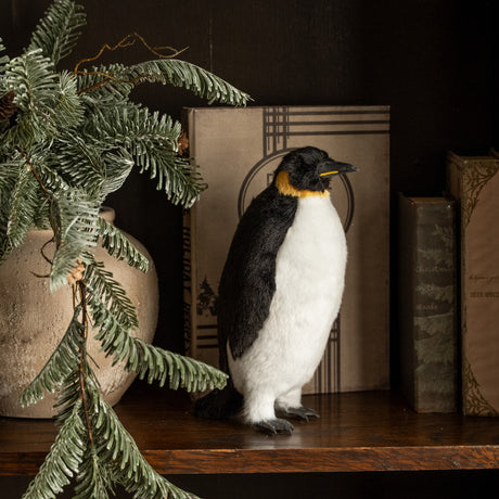 Standing Faux Fur Emperor Penguins | 2 Sizes