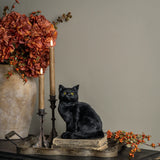 Sitting Black Cat Halloween Figure
