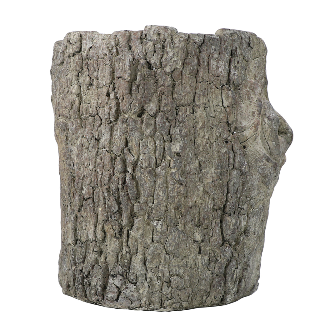 Faux Bois Wood Concrete Log Planter