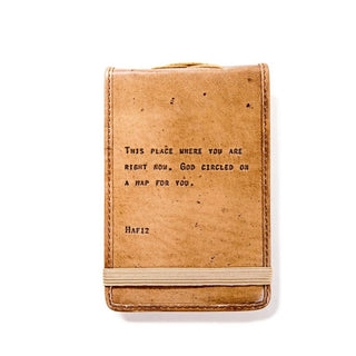 mini leather journals with inspirational  quotes by sugarboo